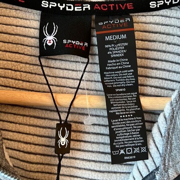 SPYDER ACTIVE Gray Hoodie size M NWT - Picture 7 of 9